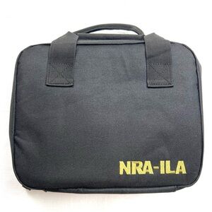 NRA Logo Soft Padded Gun Case And Clip Holder Black NEW